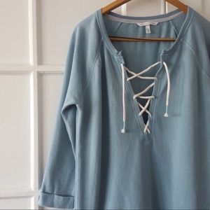 {Victoria’s Secret} Lace Up Pullover